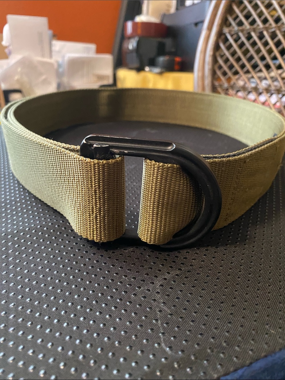 Men's 5.11 Tactical Series D-Ring Nylon Belt in Olive Green- 2.0 inch width